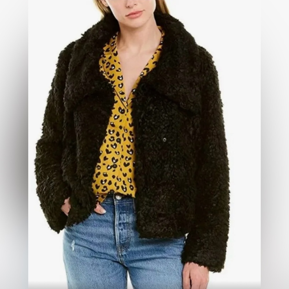 Bishop + Young Black Teddy Jacket